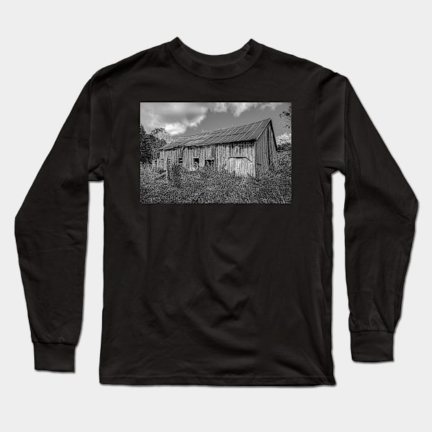 So Tired But Still Standing - BW Long Sleeve T-Shirt by BrianPShaw